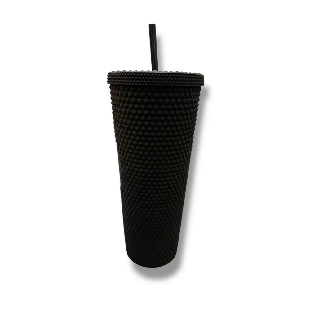 Starbucks Matte Black Studded Tumbler 24 oz Limited Edition Cold Cup Collectible